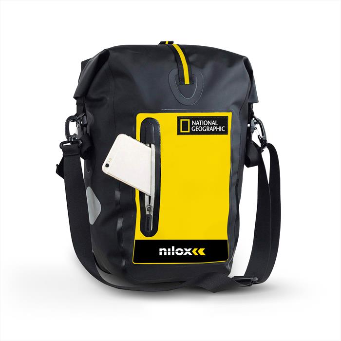Nilox - Borsa Per Bicicletta Resistente All'acqua Nilox-ng-nero/giallo