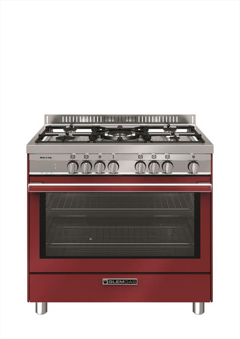 Glem Gas - Cucina Elettrica St965mrs Classe A+-rosso Pomodoro