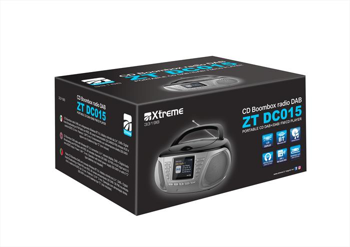 Xtreme - Radio Dab Cd Boombox Zt Dc015-grigio
