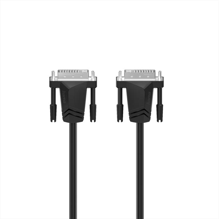 Hama Cavo Monitor DVI-D M/DVI-D M, Single Link (18+1 Pin), 1,5 Metri, Wqhd 1440P, Ferrite, Grigio-image