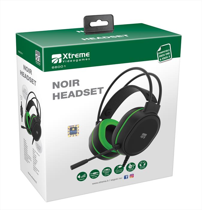 Xtreme - Noir Headset-nero/verde
