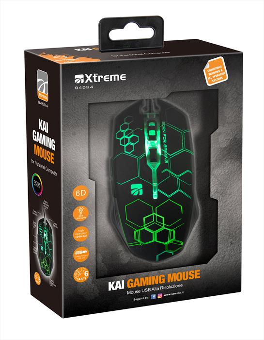 Xtreme - Kai Gaming Mouse-nero