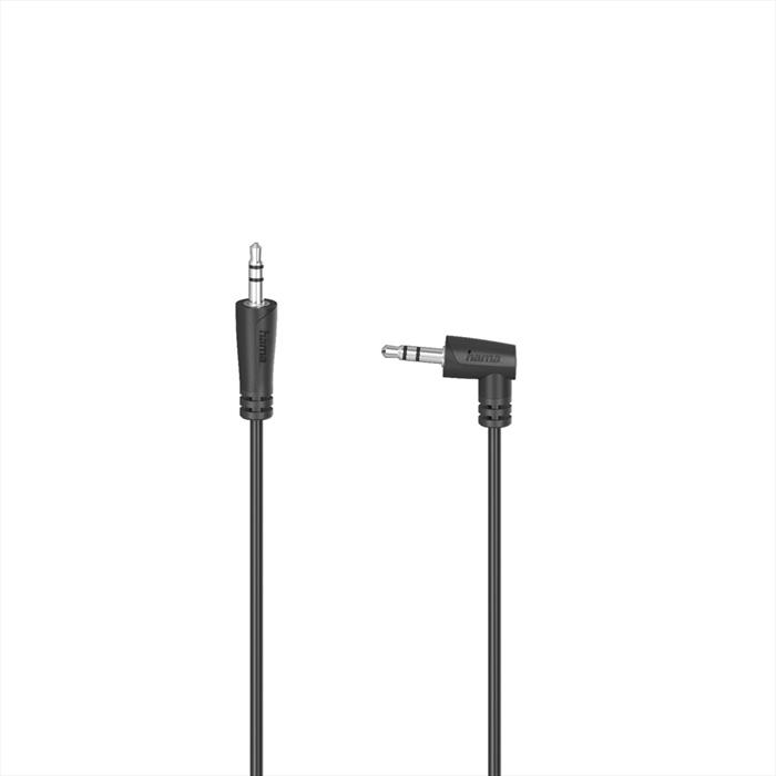 Hama Cavo Jack 3.5 Mm M 90° / Jack 3.5 Mm M, 1,5 Metri, Nero-image