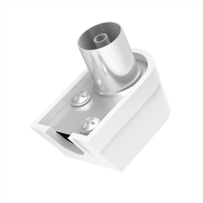 Hama - Spina Antenna Angolare-silver/bianco