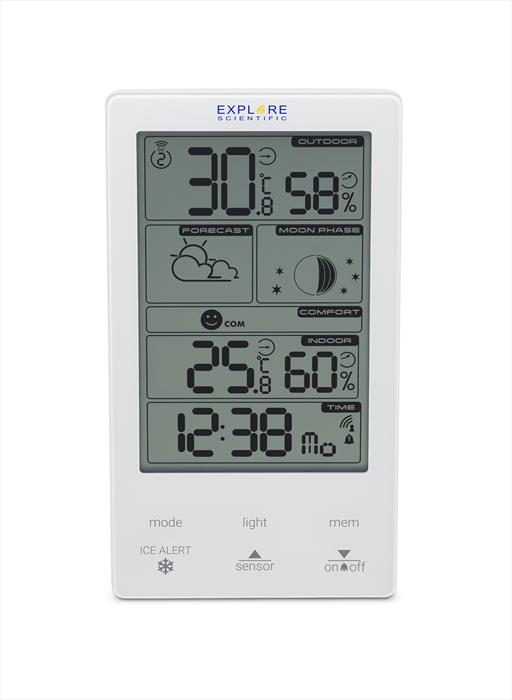 Explore Scientific - Wsh4009gye000, Stazione Meteo Con Display Touch-white