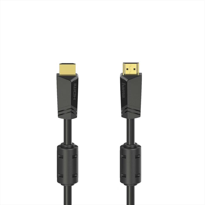Hama Cavo Hdmi Ultra Hd 4K, High Speed With Ethernet, 10 Metri, Ferrite, Connettori Dorati-image