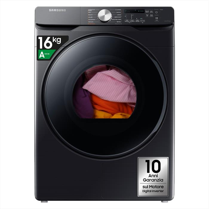 Samsung - Asciugatrice Dv16t8520bv/et 16kg Classe C-shiny Black
