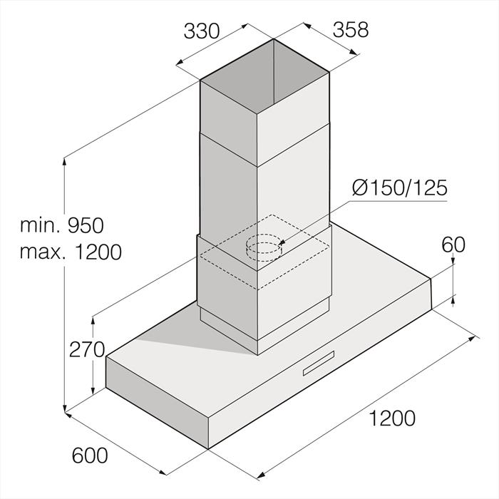 Asko CI41239S Cappa Aspirante A Isola Acciaio Inox 286 M³/H-image