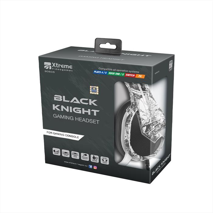 Xtreme - Gaming Headset Black Knight-bianco/nero