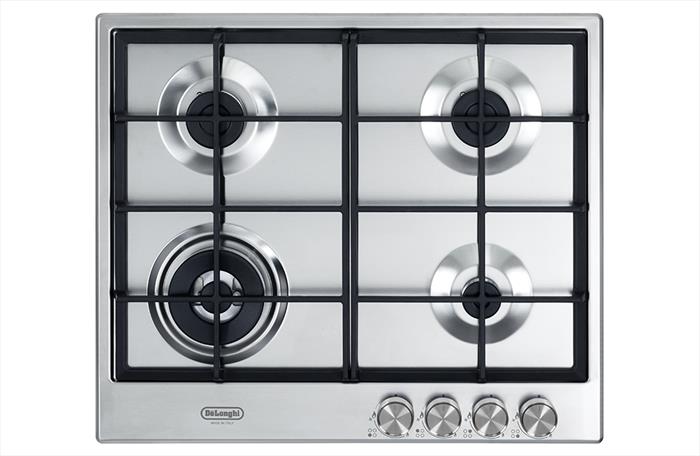 De Longhi - Piano Cottura A Gas Nsl 460 X 4 Fuochi 60cm-inox
