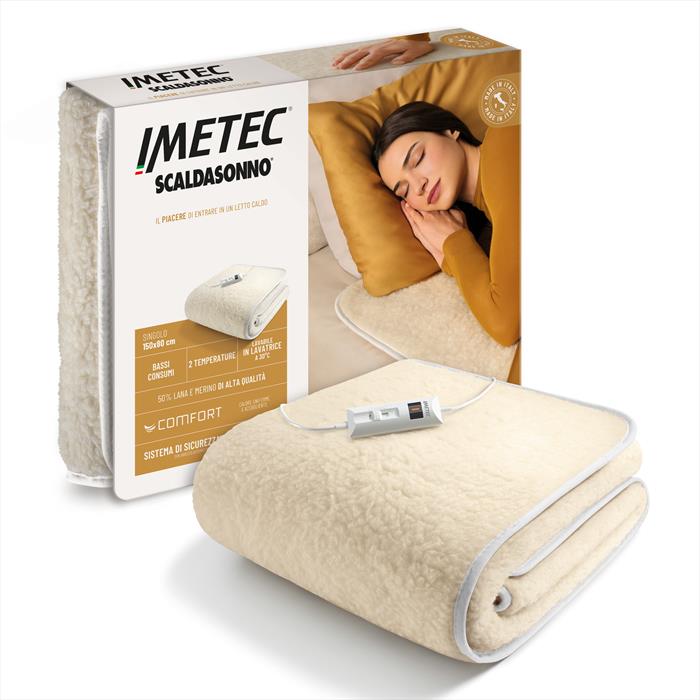 Imetec - Comfort 2t 50% Lana E Merino 150x80-bianco
