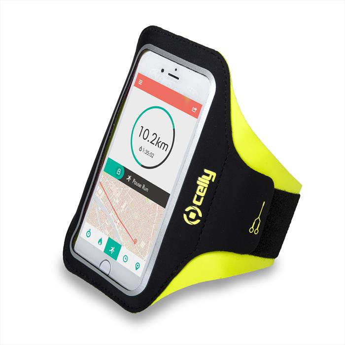 Celly - Armbandxxlyl - Fascia Da Braccio Fino A 6.5-giallo/neoprene