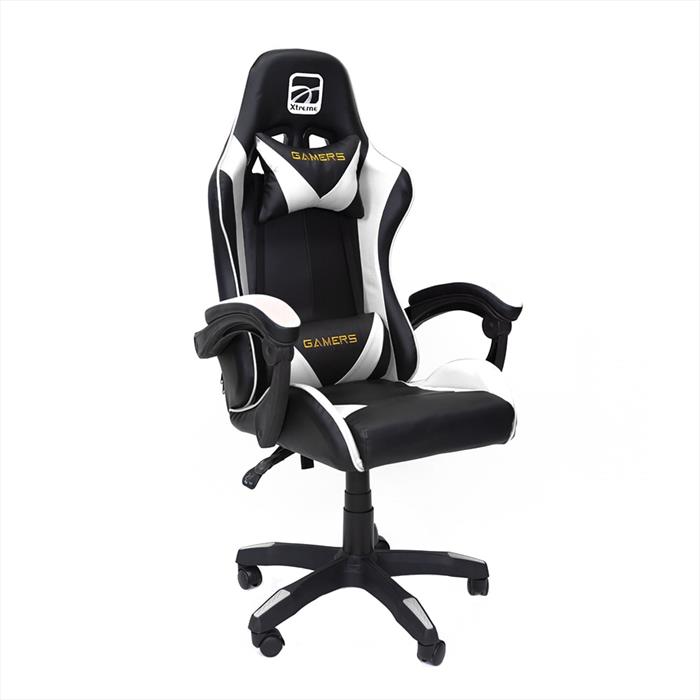 Xtreme - Sedia Gaming King-nero/bianco