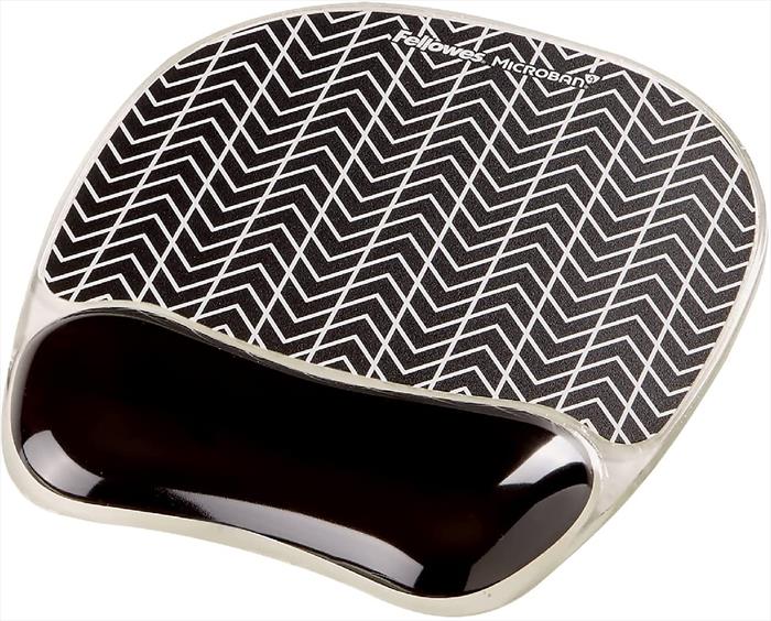 Fellowes - Mouse Pad Gel Xpolsi Pn-bianco E Nero