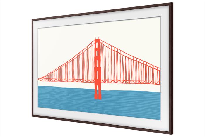 Samsung Cornice 2021 The Frame 43'' Marrone Modern-image