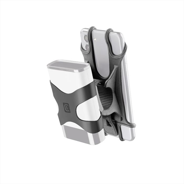 Cellularline Rider Power - Universal Supporto Per Manubrio Con Fascetta Porta Powerbank Integrata-image
