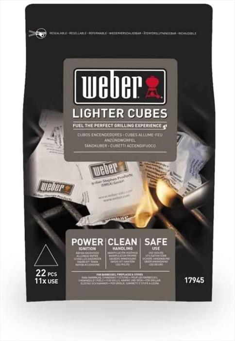 Weber - Cubetti Accendifuoco - Confezione Singola