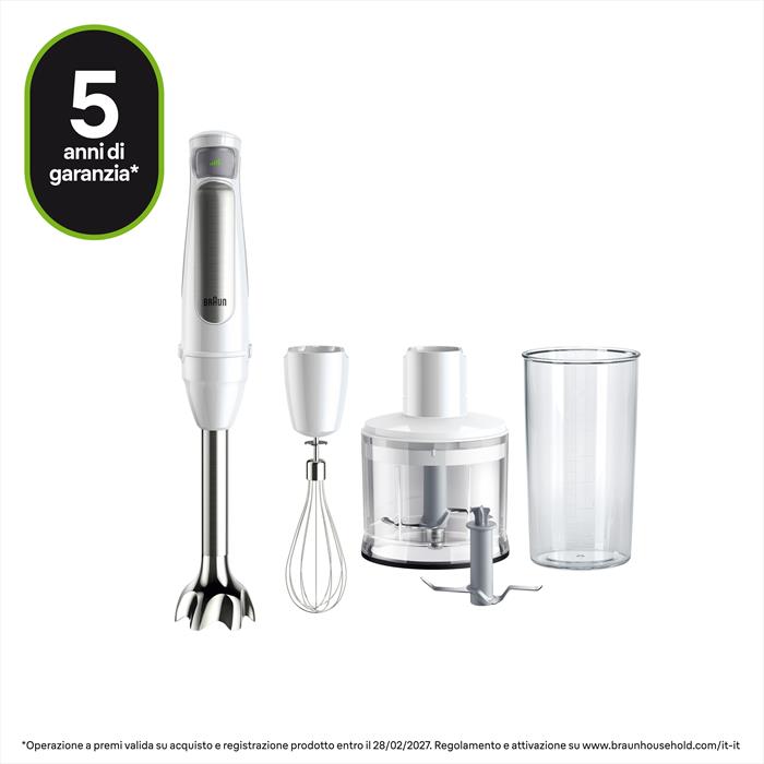 Braun - Frullatore A Immersione Minipimer Mq7035iwh-bianco