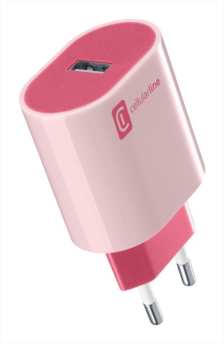 Cellularline - Carica Batterie Achusbsmart12wp-rosa