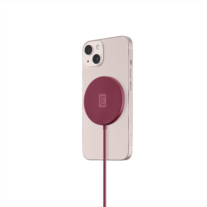 Cellularline - Base Di Ricarica Wireless Magsfwirelesscolr-rosso