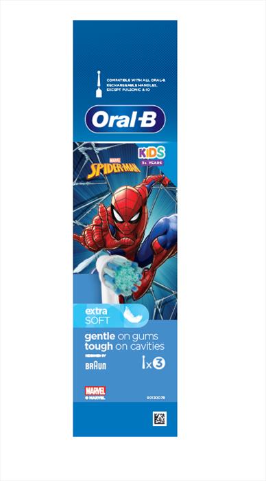 Oral-B Kids Marvel Spiderman 3 Pz Multicolore-image