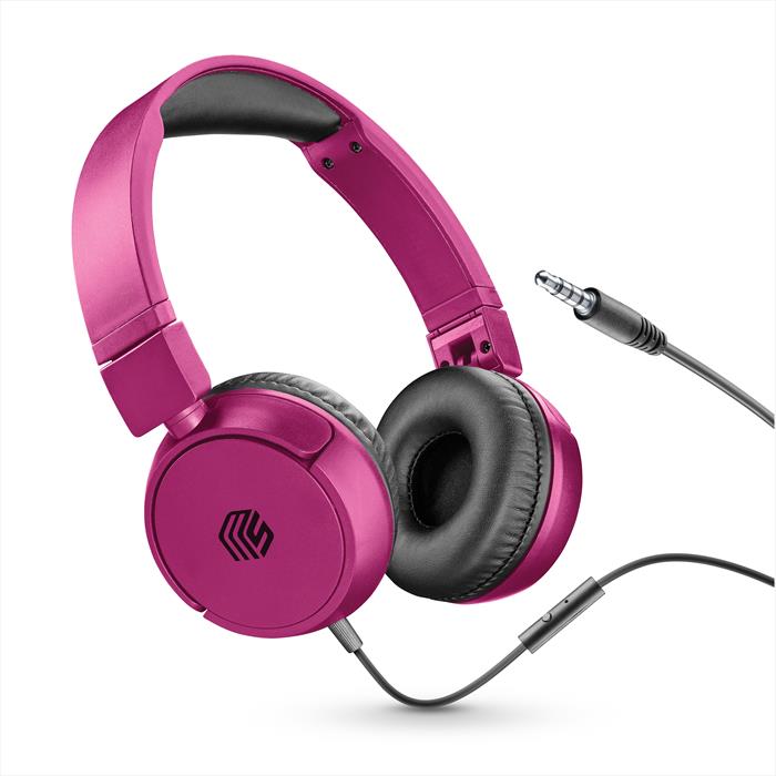 Cellularline - Cuffie A Padiglione Chiuso Musicsoundfullcp-rosa