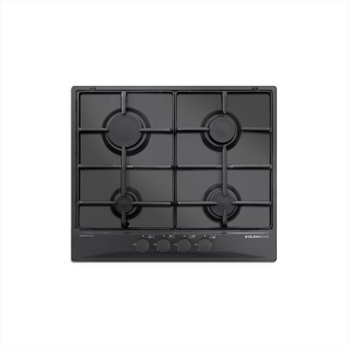 Glem Gas - Piano Cottura A Gas Gt64nc-nero Carbone