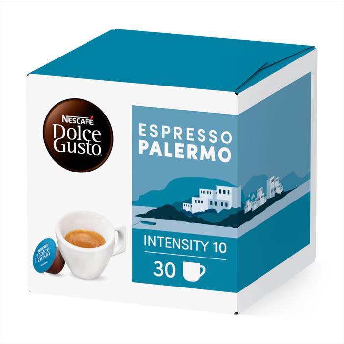 Nescafe' Dolce Gusto - Espresso Palermo - Nescafé Dolce Gusto 30 Caps-bianco/azzurro