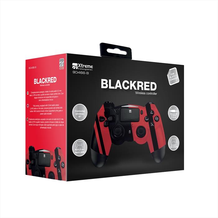 Xtreme - Controller Wireless Bt Blackred-nero/rosso