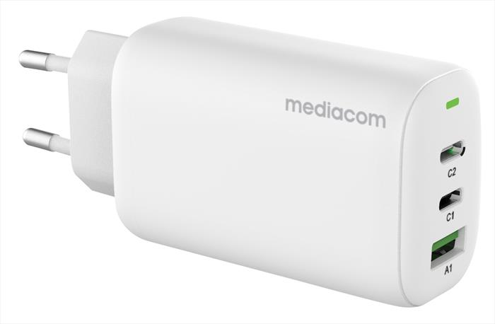 Mediacom - Caricatore Rapido Usb-c Per Notebook 65w Md-a150-white