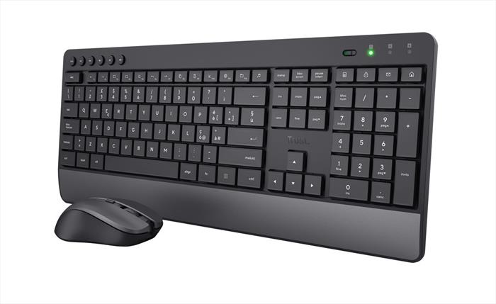 Trust - Trezo Wireless Deskset-black