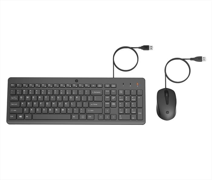Hp - 150 Tastiera E Mouse Con Cavo-nera