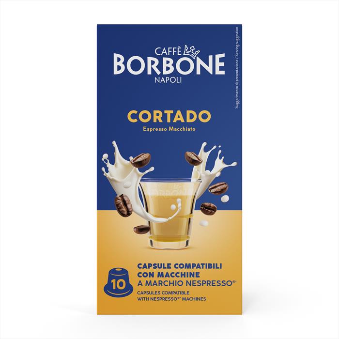 Caffe Borbone - Espresso Cortado - Nespresso 10 Caps-multicolore