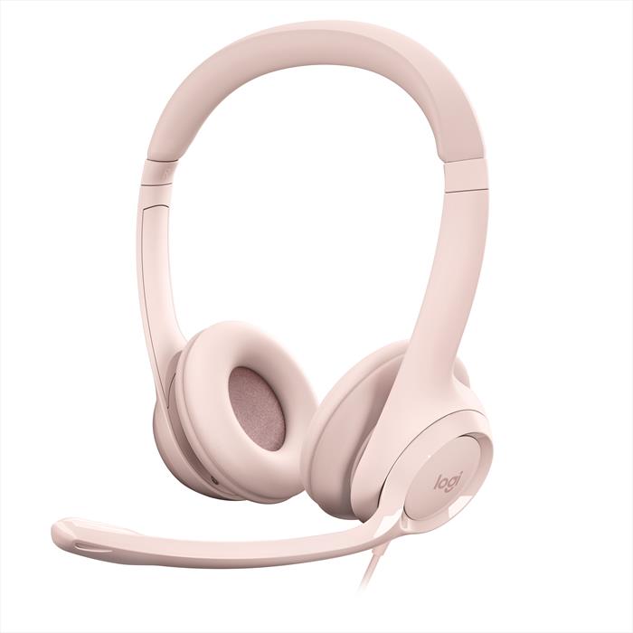 Logitech - Cuffia Con Microfono H390-rosa