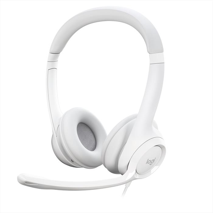 Logitech - Cuffia Con Microfono H390-bianco