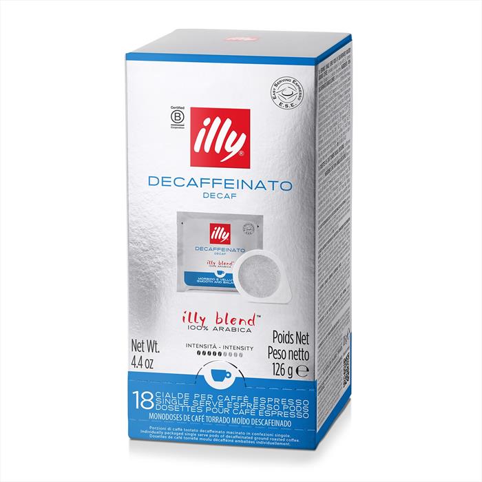 Illy - 18 Cialde Caffè Monodose E.s.e. Decaffeinato