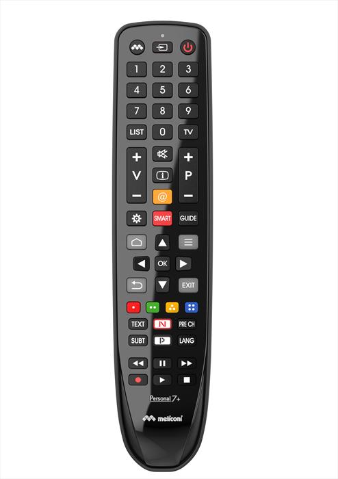 Meliconi - Telecomando Per 1 Tv Gumbody Personal 7+ Tcl/t-nero Lucido / Nero Opaco / Cor