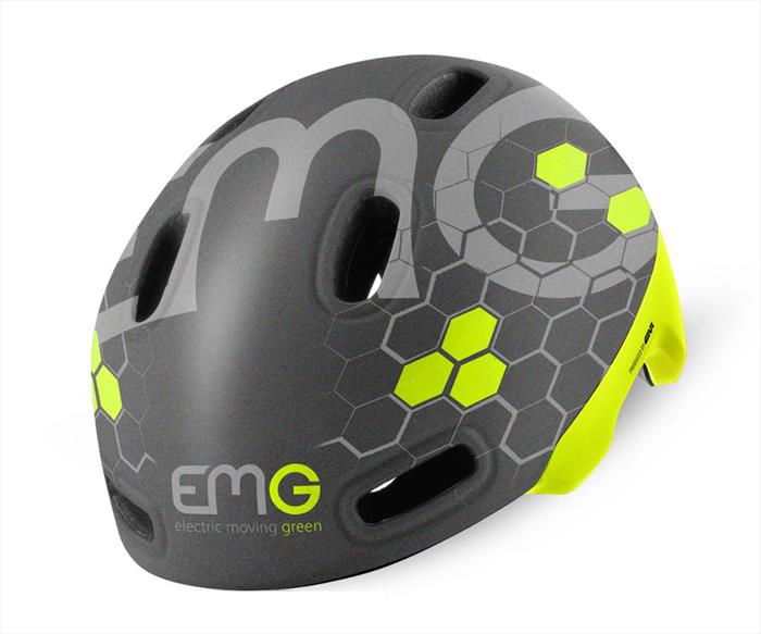 Emg - Casco Biciclette/monopattini Elettrici Hm190m010-grigio / Giallo Fluo
