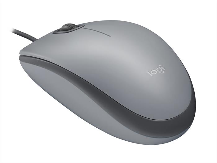 Logitech - Mouse M110 Silent-mid Grey