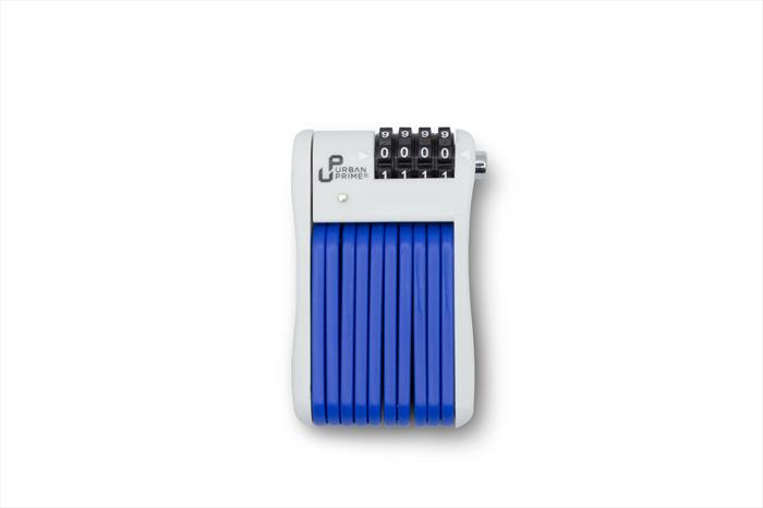 Urban Prime - Lucchetto Folding Lock-bianco E Azzurro