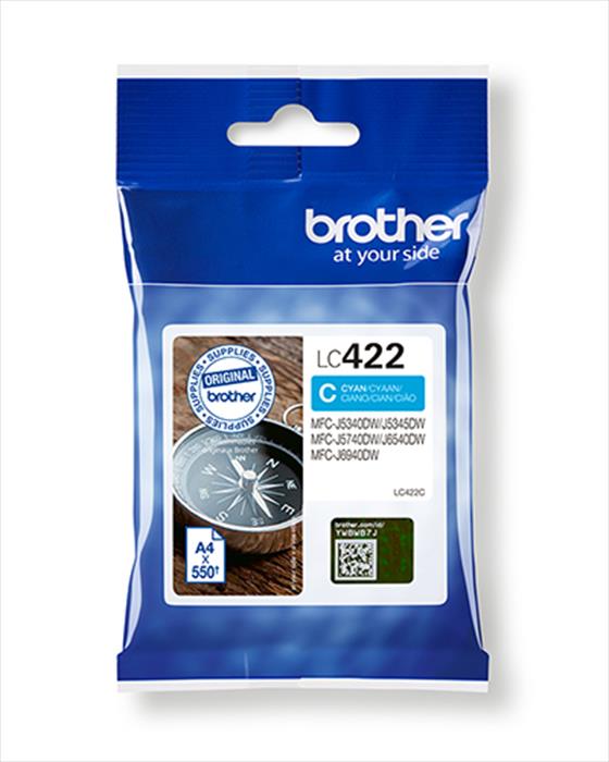 Brother - Cartuccia Lc422c-ciano