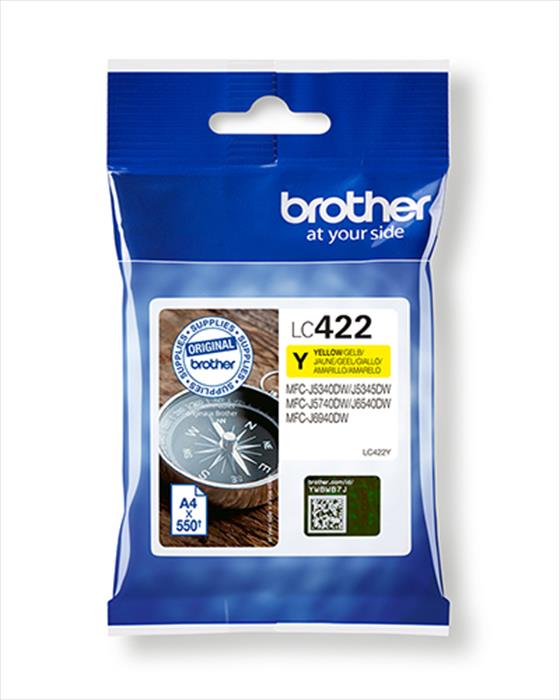 Brother - Cartuccia Lc422y-giallo