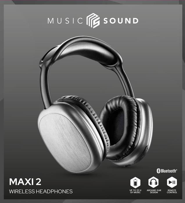 Cellularline - Cuffie Bluetooth Btheadbmsmaxi2k-nero