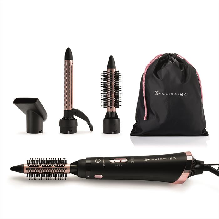 Bellissima Imetec - Modellatore Ad Aria Ceramic Air 3 In 1-nero, Rosa