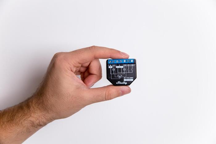 Shelly Plus 2PM Interruttore Elettrico Interruttore Intelligente 2P Nero, Blu-image