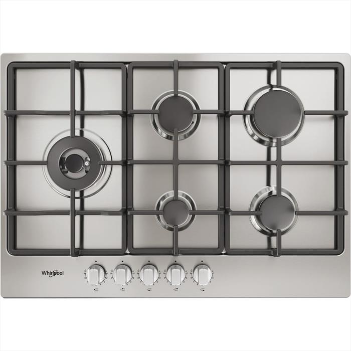 Whirlpool - Piano Cottura A Gas Elements Tgml 761 Ix/r 73 Cm-acciaio Inossidabile