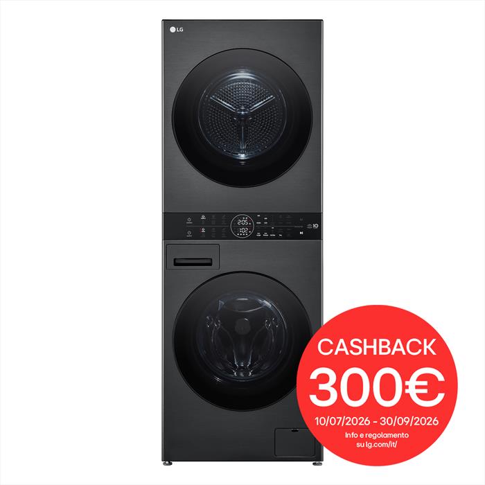 Lg - Lavasciuga Washtower Wt1210bbf 12/10 Kg Classe A-platinum Black