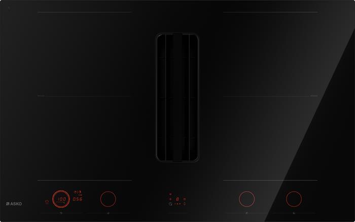 Asko - Piano Cottura Induzione Hihd 854 Gf 83 Cm-vetro Nero