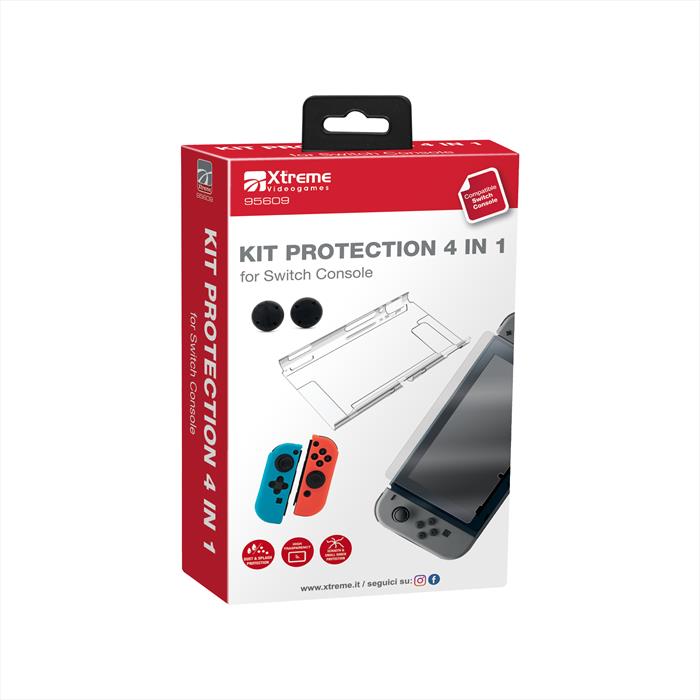 Xtreme - Kit Protection 4 In 1-blu/rosso/trasparente