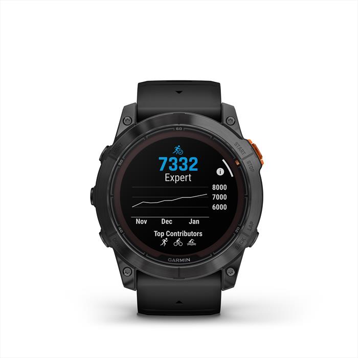 Garmin - Smartwatch Fenix 7x Pro Sol-slate Gray Stl W/black Bnd